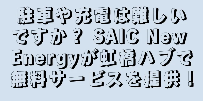 駐車や充電は難しいですか？ SAIC New Energyが虹橋ハブで無料サービスを提供！