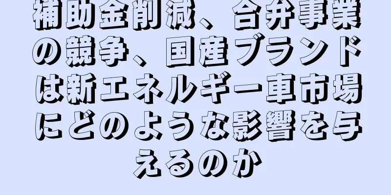 補助金削減、合弁事業の競争、国産ブランドは新エネルギー車市場にどのような影響を与えるのか