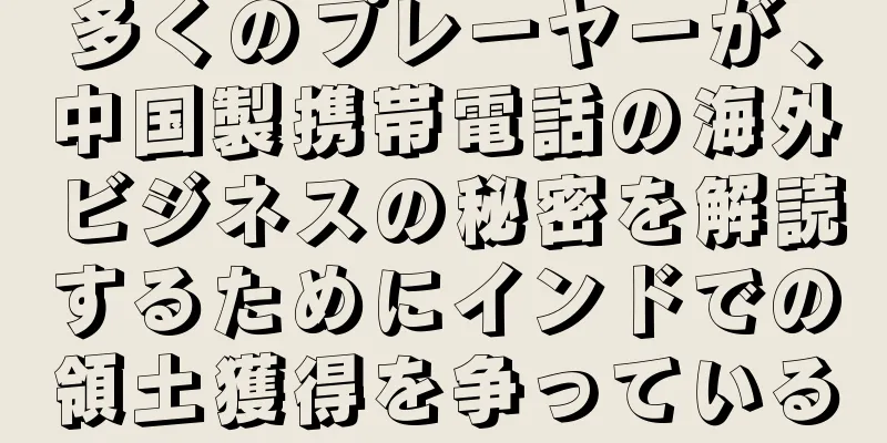 多くのプレーヤーが、中国製携帯電話の海外ビジネスの秘密を解読するためにインドでの領土獲得を争っている