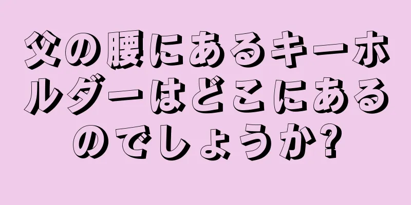 父の腰にあるキーホルダーはどこにあるのでしょうか?