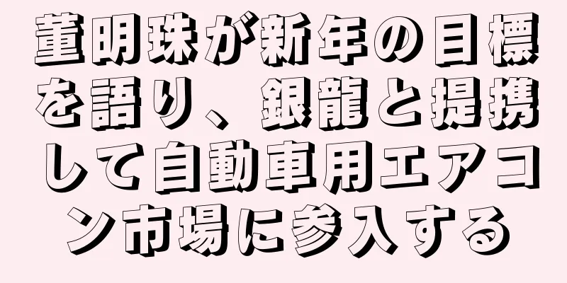 董明珠が新年の目標を語り、銀龍と提携して自動車用エアコン市場に参入する