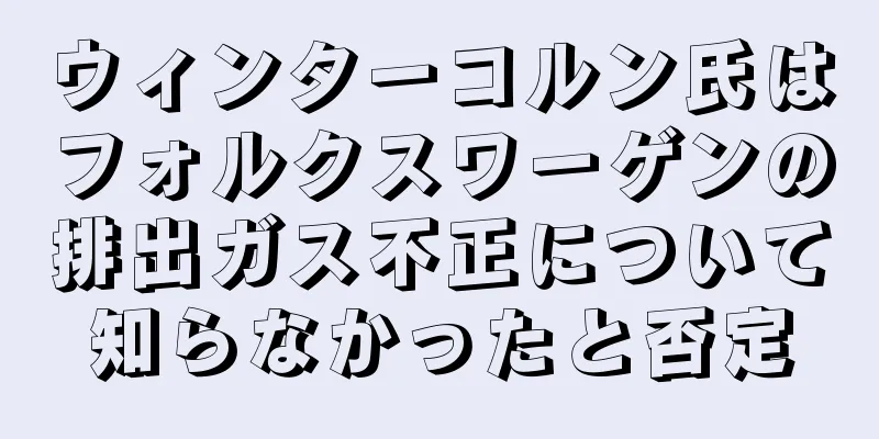 ウィンターコルン氏はフォルクスワーゲンの排出ガス不正について知らなかったと否定