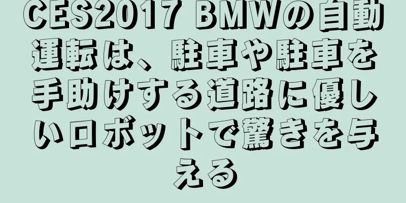 CES2017 BMWの自動運転は、駐車や駐車を手助けする道路に優しいロボットで驚きを与える