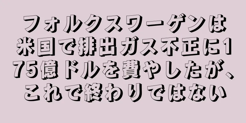 フォルクスワーゲンは米国で排出ガス不正に175億ドルを費やしたが、これで終わりではない