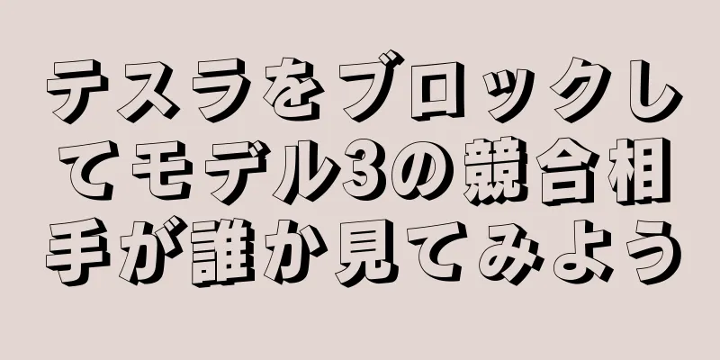 テスラをブロックしてモデル3の競合相手が誰か見てみよう