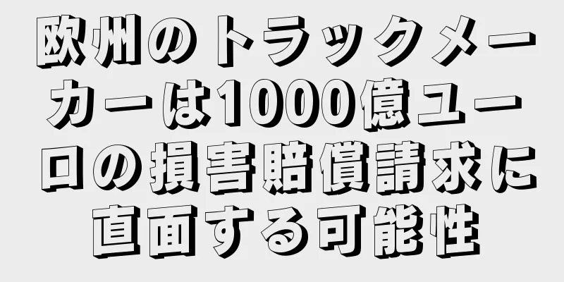欧州のトラックメーカーは1000億ユーロの損害賠償請求に直面する可能性