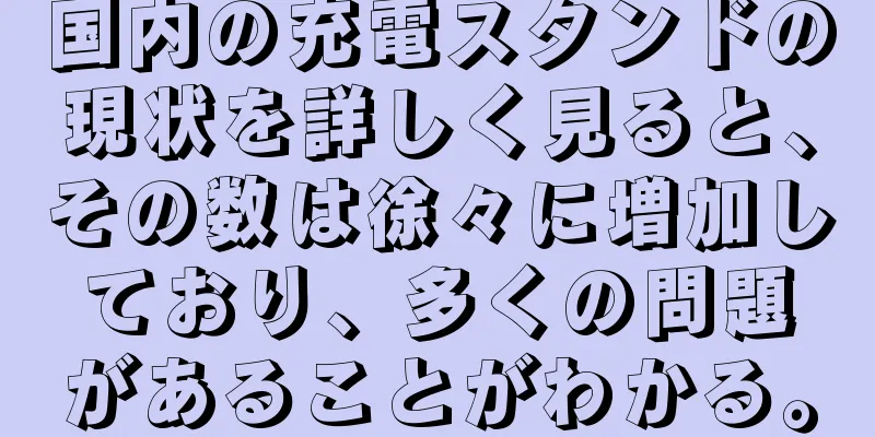国内の充電スタンドの現状を詳しく見ると、その数は徐々に増加しており、多くの問題があることがわかる。