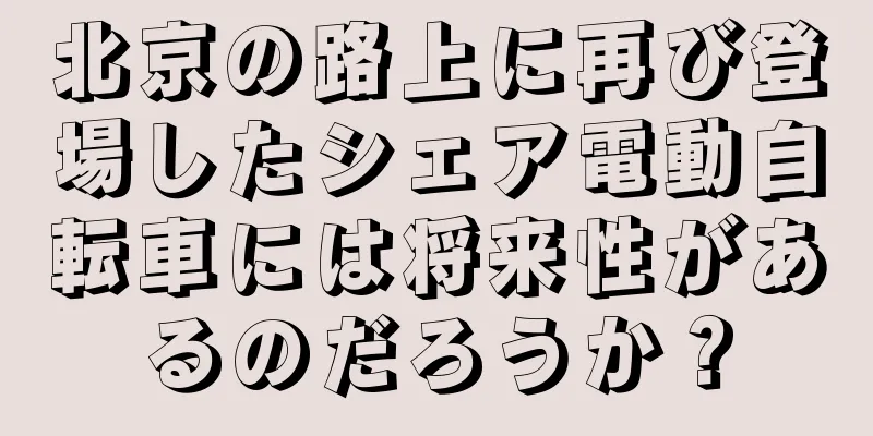 北京の路上に再び登場したシェア電動自転車には将来性があるのだろうか？