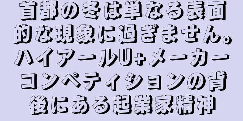 首都の冬は単なる表面的な現象に過ぎません。ハイアールU+メーカーコンペティションの背後にある起業家精神
