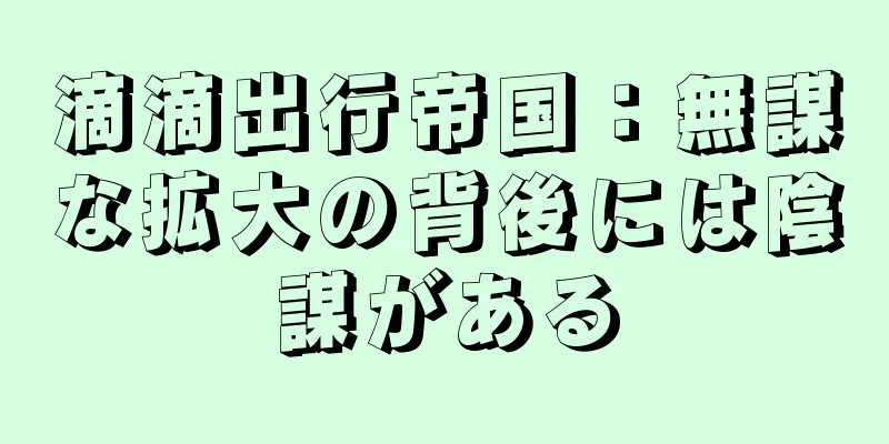 滴滴出行帝国：無謀な拡大の背後には陰謀がある