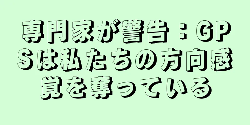 専門家が警告：GPSは私たちの方向感覚を奪っている