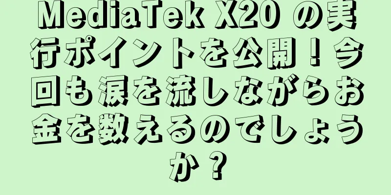 MediaTek X20 の実行ポイントを公開！今回も涙を流しながらお金を数えるのでしょうか？
