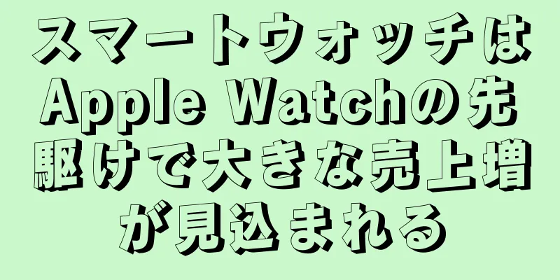 スマートウォッチはApple Watchの先駆けで大きな売上増が見込まれる