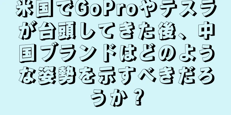米国でGoProやテスラが台頭してきた後、中国ブランドはどのような姿勢を示すべきだろうか？