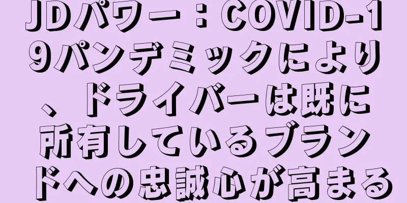 JDパワー：COVID-19パンデミックにより、ドライバーは既に所有しているブランドへの忠誠心が高まる