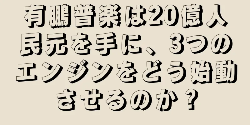 有鵬普楽は20億人民元を手に、3つのエンジンをどう始動させるのか？