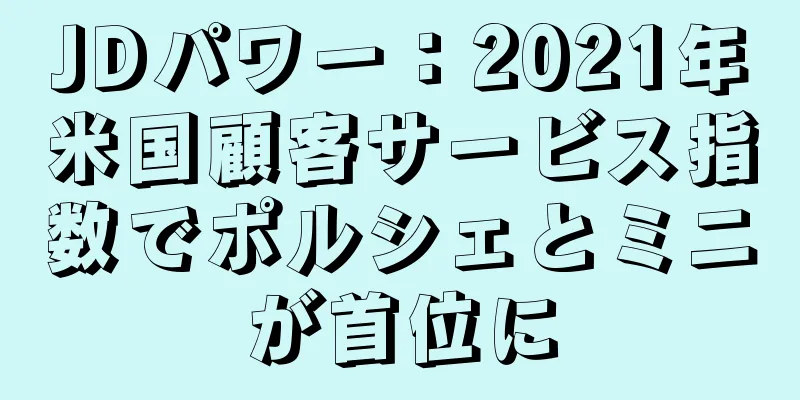 JDパワー：2021年米国顧客サービス指数でポルシェとミニが首位に