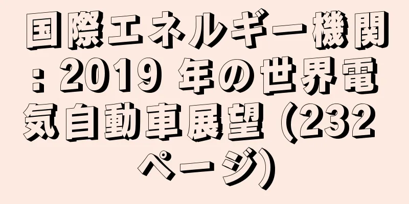 国際エネルギー機関: 2019 年の世界電気自動車展望 (232 ページ)