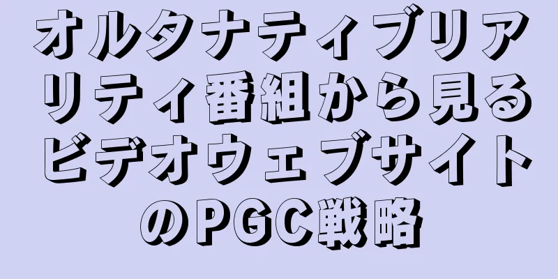 オルタナティブリアリティ番組から見るビデオウェブサイトのPGC戦略
