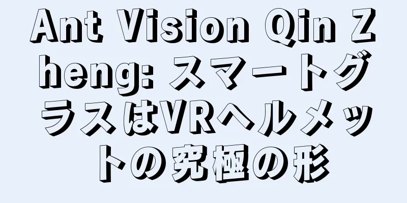 Ant Vision Qin Zheng: スマートグラスはVRヘルメットの究極の形