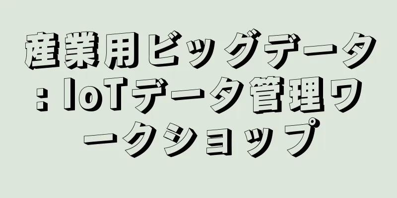 産業用ビッグデータ: IoTデータ管理ワークショップ