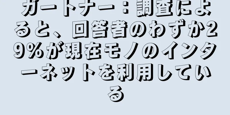 ガートナー：調査によると、回答者のわずか29％が現在モノのインターネットを利用している