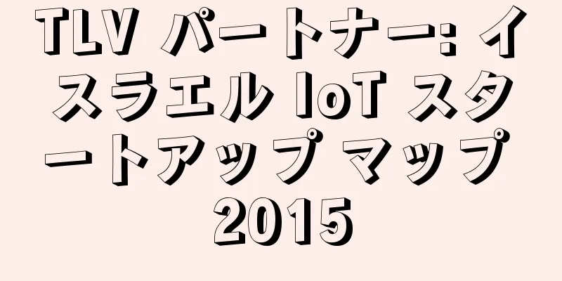 TLV パートナー: イスラエル IoT スタートアップ マップ 2015
