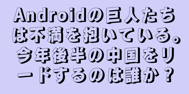 Androidの巨人たちは不満を抱いている。今年後半の中国をリードするのは誰か？