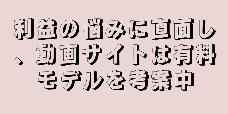 利益の悩みに直面し、動画サイトは有料モデルを考案中