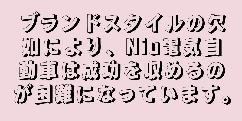 ブランドスタイルの欠如により、Niu電気自動車は成功を収めるのが困難になっています。
