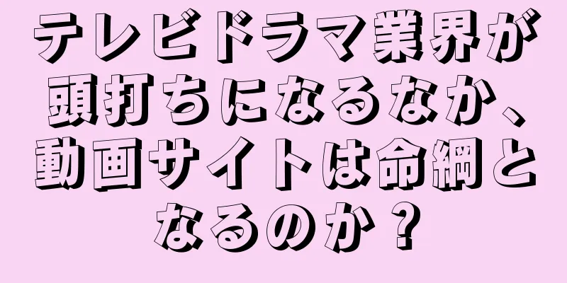 テレビドラマ業界が頭打ちになるなか、動画サイトは命綱となるのか？