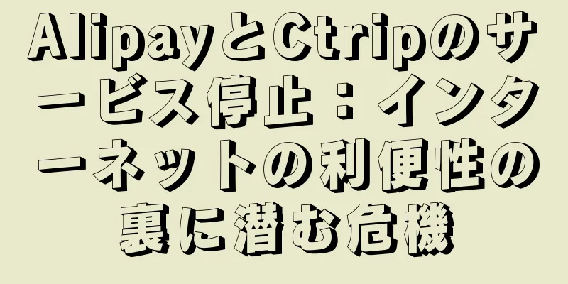 AlipayとCtripのサービス停止：インターネットの利便性の裏に潜む危機