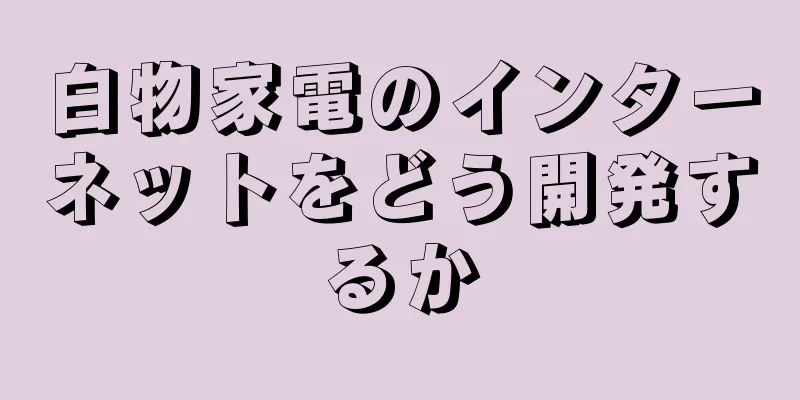 白物家電のインターネットをどう開発するか