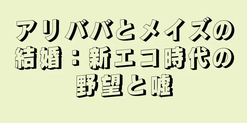 アリババとメイズの結婚：新エコ時代の野望と嘘