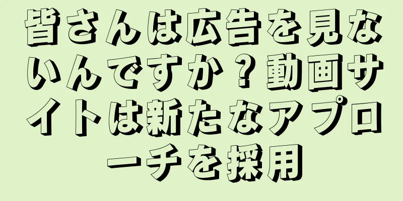 皆さんは広告を見ないんですか？動画サイトは新たなアプローチを採用