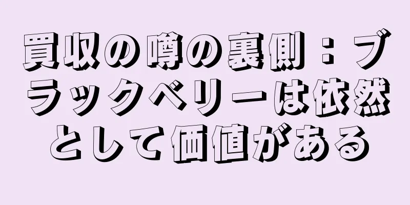 買収の噂の裏側：ブラックベリーは依然として価値がある