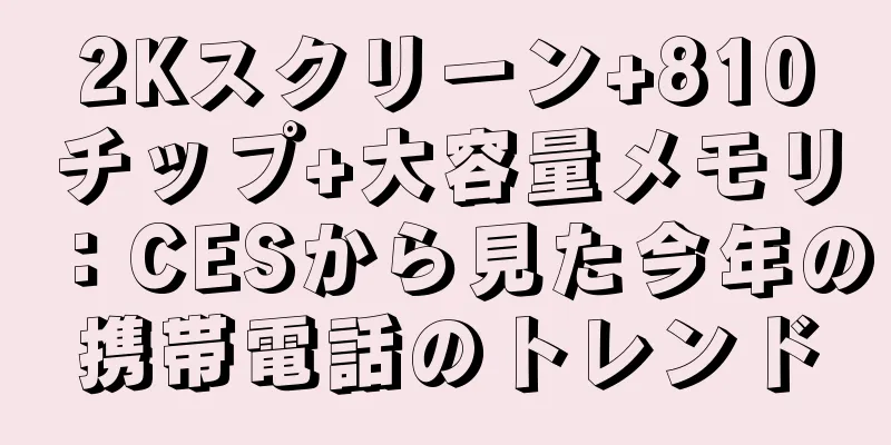2Kスクリーン+810チップ+大容量メモリ：CESから見た今年の携帯電話のトレンド