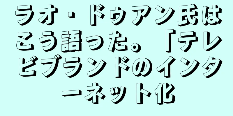 ラオ・ドゥアン氏はこう語った。「テレビブランドのインターネット化
