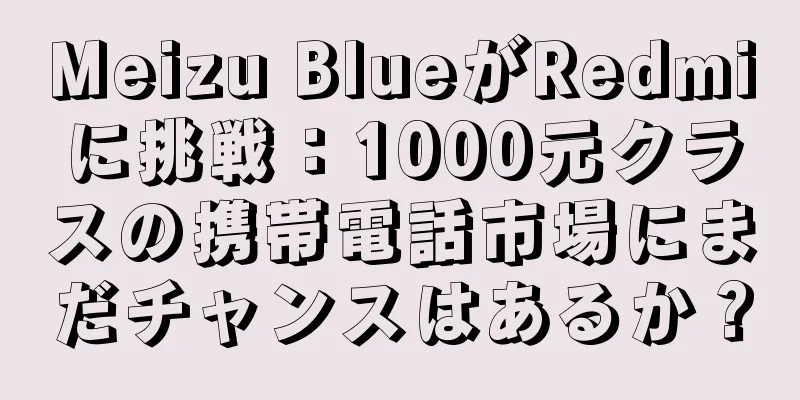 Meizu BlueがRedmiに挑戦：1000元クラスの携帯電話市場にまだチャンスはあるか？