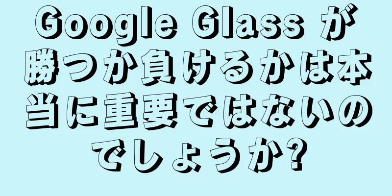 Google Glass が勝つか負けるかは本当に重要ではないのでしょうか?