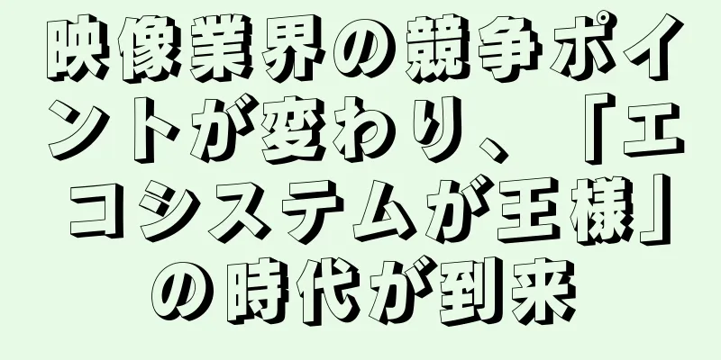 映像業界の競争ポイントが変わり、「エコシステムが王様」の時代が到来