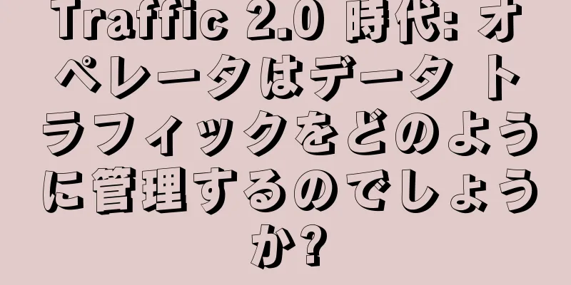 Traffic 2.0 時代: オペレータはデータ トラフィックをどのように管理するのでしょうか?