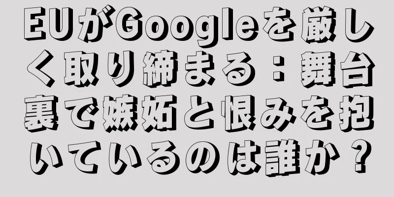 EUがGoogleを厳しく取り締まる：舞台裏で嫉妬と恨みを抱いているのは誰か？