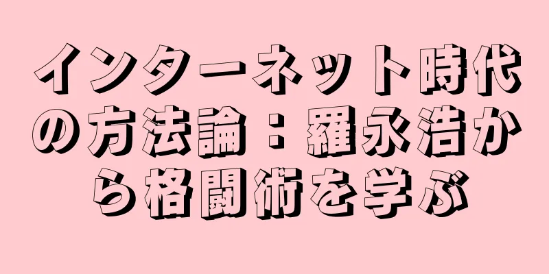 インターネット時代の方法論：羅永浩から格闘術を学ぶ