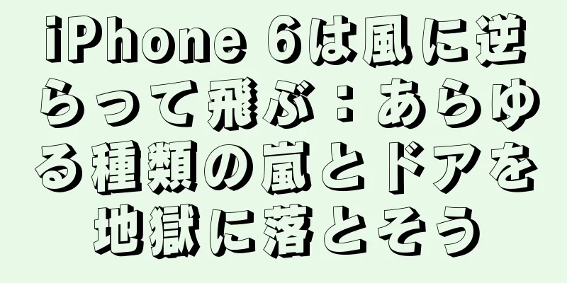 iPhone 6は風に逆らって飛ぶ：あらゆる種類の嵐とドアを地獄に落とそう
