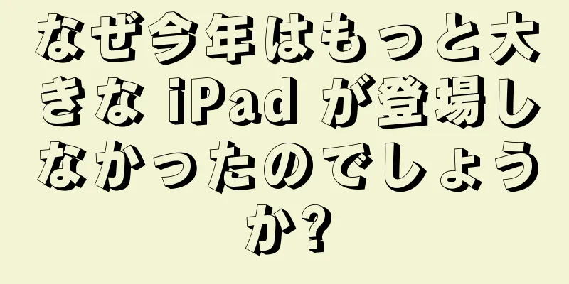 なぜ今年はもっと大きな iPad が登場しなかったのでしょうか?