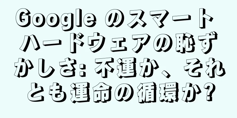 Google のスマート ハードウェアの恥ずかしさ: 不運か、それとも運命の循環か?