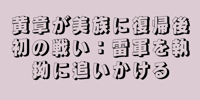 黄章が美族に復帰後初の戦い：雷軍を執拗に追いかける