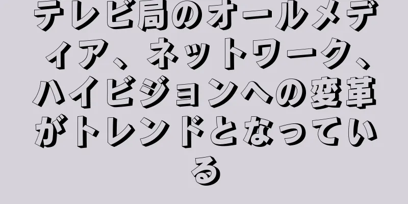 テレビ局のオールメディア、ネットワーク、ハイビジョンへの変革がトレンドとなっている