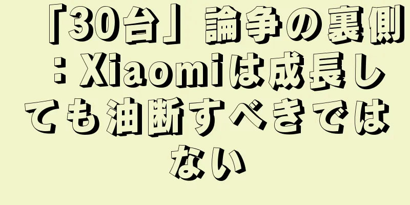 「30台」論争の裏側：Xiaomiは成長しても油断すべきではない